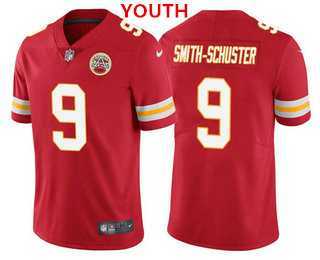 Youth Kansas City Chiefs #9 JuJu Smith-Schuster Red 2022 Vapor Untouchable Stitched NFL Nike Limited Jersey